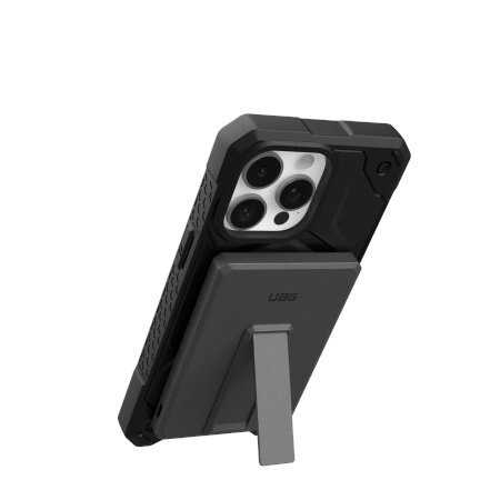 Išorinė baterija UAG Ultra Slim 5K 5000mAh su 10W stovu, MagSafe suderinama, USB-C laidas – juoda/pilka 2