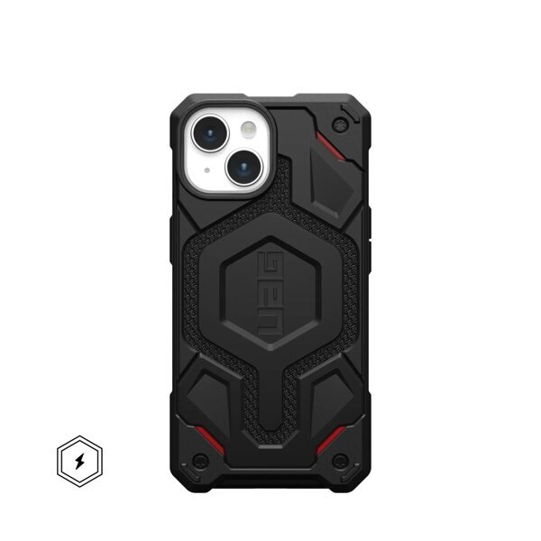 UAG Monarch Pro - Apsauginis dėklas skirta iPhone 15 Plus, pritaikyta su MagSafe (kevlar Juodas) UAG Monarch Pro - Apsauginis dėklas skirta iPhone 15 Plus, pritaikyta su MagSafe (kevlar Juodas)