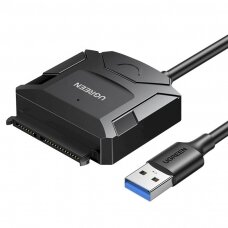 ugreen adapter cable skirta 2.5'' / 3.5'' drive (USB-A 3.0 - SATA) Juodas (CR108)