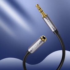 Audio adapteris Ugreen AUX 3,5 mm 3m sidabrinis (10595)