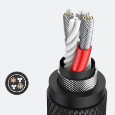 Audio adapteris Ugreen AUX 3.5mm mini extension cord cable 0,2m (AV192 50254)