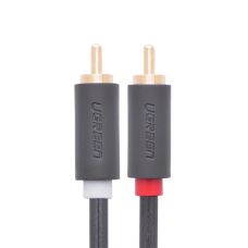 Ugreen AV104 30747 garso kabelis 2RCA (male) / 2RCA (male) 1 m – pilkas