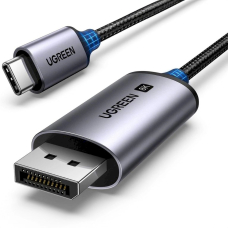 Ugreen CM556 Kabelis su USB-C ir DisplayPort 8K jungtimis, 1 m – pilkas