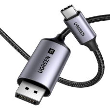 Ugreen CM556 Kabelis su USB-C ir DisplayPort 8K jungtimis, 2 m – pilkas