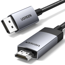 Ugreen DP119 25491 DisplayPort – HDMI 4K 60Hz kabelis 3 m – pilkas