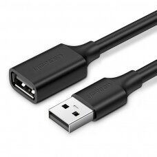 Kabelis Ugreen extension USB (male) - USB (female) 2.0 480Mbps 3m Juodas (US103)