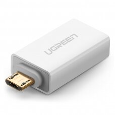 Adapteris Ugreen micro USB - USB 2.0 OTG baltas (US195)
