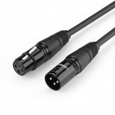 Kabelis Ugreen microphone extension cord XLR (female) - XLR (male) 3 m (AV130)