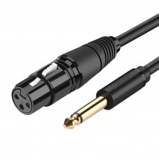 Audio kabelis Ugreen XLR (female) - 6,35 mm jack (male) 5 m (AV131)
