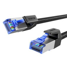 Ugreen NW153 Ethernet RJ45 Cat 8 kabelis su vario šerdimi 1.5 m – juodas