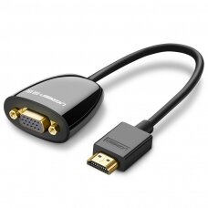 Ugreen unidirectional HDMI (male) do VGA (female) cable adapter FHD black (MM105 40253) UGLX912