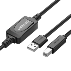 Ugreen US122 Spausdintuvo kabelis USB-B – USB-A 2.0 10 m – juodas