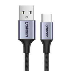 Ugreen US288 60124 Kabelis USB-A / USB-C QC 3.0 3A 0.25 m – pilkas