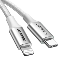 Ugreen US304 70523 MFi kabelis USB-C / Lightning 1 m – sidabrinis