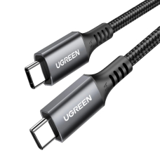 Ugreen US555 100W USB-C / USB-C PD kabelis 3 m – pilkas