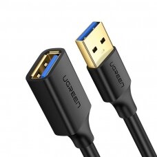 USB Kabelis Ugreen 3.0 (female) - USB 3.0 (male) cable extension cord 2 m Juodas (US129 10373)