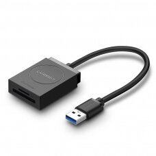 Ugreen USB 3.0 SD / micro SD Kortelių Skaitytuvas juodas (20250)