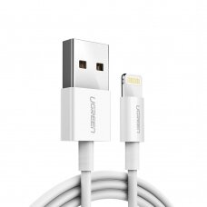 Ugreen USB - Lightning MFI kabelis 2m 2,4A baltas (20730) (ctz220)