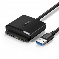 ugreen USB3.0 adapter skirta 2.5'' / 3.5'' SATA disk Juodas (CM257)