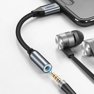 Ugreen 3,5 mm mini jack to USB Type C headphone adapter 10cm pilkas (30632) 2