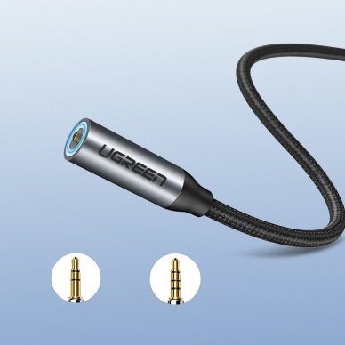 Ugreen 3,5 mm mini jack to USB Type C headphone adapter 10cm pilkas (30632) 4