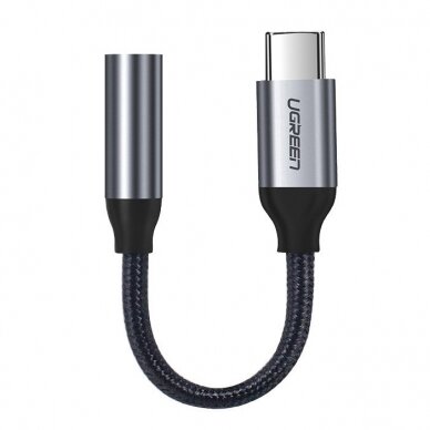Ugreen 3,5 mm mini jack to USB Type C headphone adapter 10cm pilkas (30632)