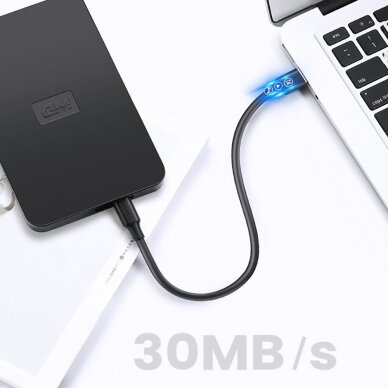 Ugreen 5 pin gold-plated USB cable - mini USB 0.5m black (US132) 11