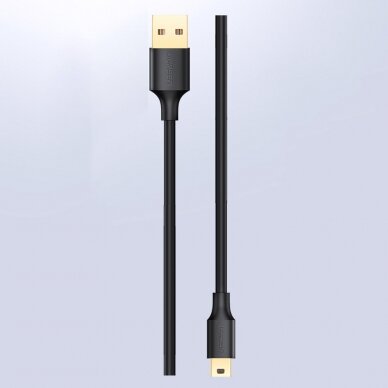 Ugreen 5 pin gold-plated USB cable - mini USB 0.5m black (US132) 2