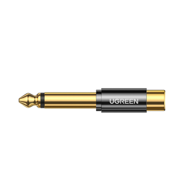 Audio adapteris Ugreen 6.35mm jack (male) to RCA (female) Auksinis (AV169 80731) 1