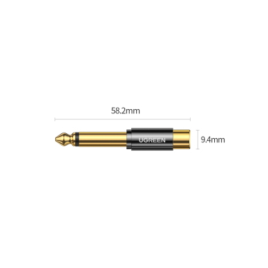 Audio adapteris Ugreen 6.35mm jack (male) to RCA (female) Auksinis (AV169 80731) 9