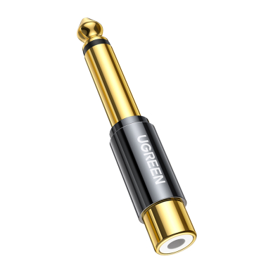 Audio adapteris Ugreen 6.35mm jack (male) to RCA (female) Auksinis (AV169 80731)
