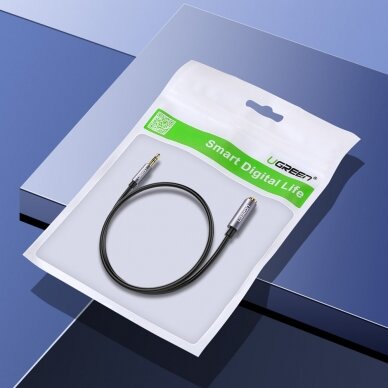 Audio adapteris Ugreen adapter mini jack 3.5mm 0.5m Mėlynas (AV118) 6