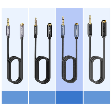 Audio adapteris Ugreen mini jack 3.5mm 1m Mėlynas (AV118) 5