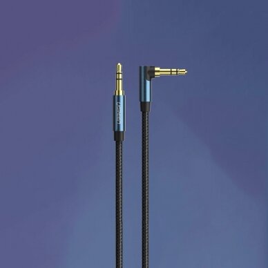 Audio adapteris Ugreen angled AUX cable 2 x mini jack 3.5 mm 1m Mėlynas (AV112) 15