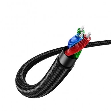 Audio adapteris Ugreen angled AUX cable 2 x mini jack 3.5 mm 1m Mėlynas (AV112) 2