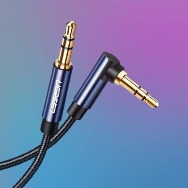 Audio adapteris Ugreen 2 x mini jack 3.5mm 0.5m Mėlynas (AV112) 18