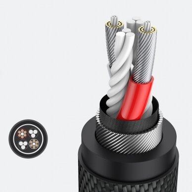 Audio adapteris Ugreen AUX 3.5mm mini extension cord cable 0,2m (AV192 50254) 1