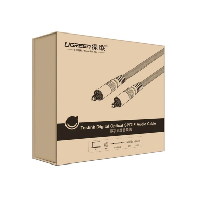 Ugreen AV108 10540 optical Toslink/SPDIF Kabelis 2m - pilkas 5