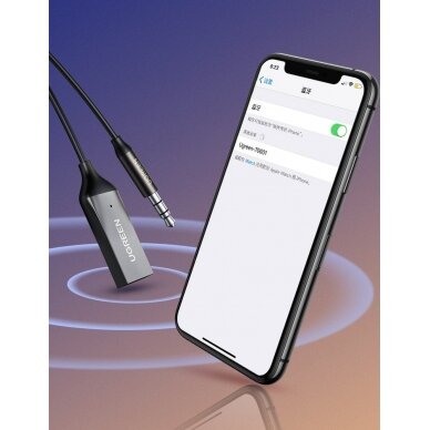 AKCIJA! *** Prekė su pažeista pakuote 1 vnt. *** Ugreen Bluetooth 5.0 audio receiver cable USB AUX audio jack adapter black (70601 CM309) 12 AKCIJA! *** Prekė su pažeista pakuote 1 vnt. *** Ugreen Bluetooth 5.0 audio receiver cable USB AUX audio jack adapter black (70601 CM309) 12