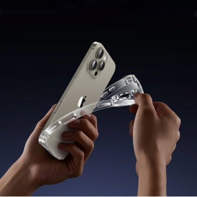 iPhone 16 Pro Ugreen Bright Cushion CA101 dėklas - skaidrus 6