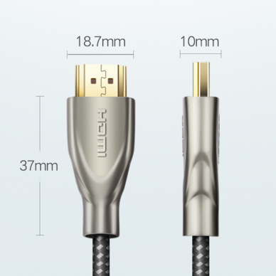 Kabelis Ugreen HDMI 2.0 4K 60Hz 1m Pilkas (HD131) 9