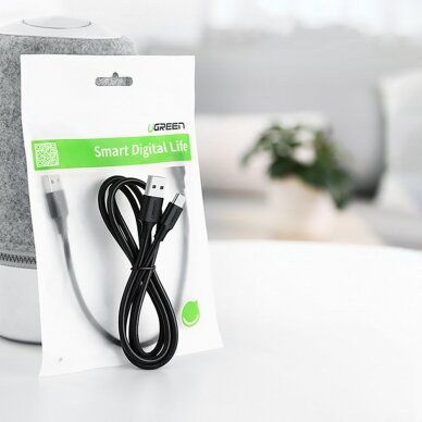 Ugreen cable USB cable - USB Type C Quick Charge 3.0 3A 0.25m black (US287 60114) 11