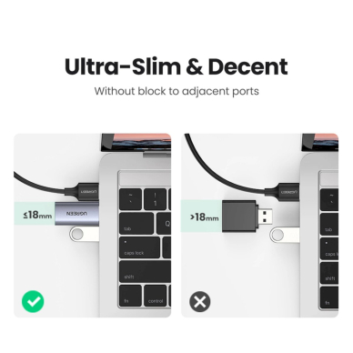 Ugreen CM383 Garso adapteris – pilkas 12