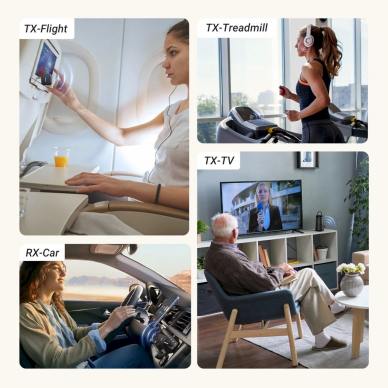 Ugreen CM667 35223 Bluetooth 5.2 garso siųstuvas / imtuvas – juodas 4