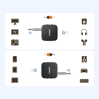 Ugreen CM667 35223 Bluetooth 5.2 garso siųstuvas / imtuvas – juodas 7