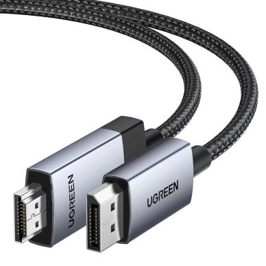 Ugreen DP119 25491 DisplayPort – HDMI 4K 60Hz kabelis 3 m – pilkas 1