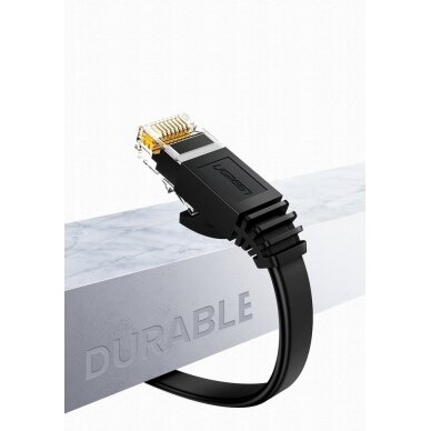 Ugreen Ethernet patchcord kabelis RJ45 Cat 6 UTP 1000Mbps 1m Juodas (20159) 7
