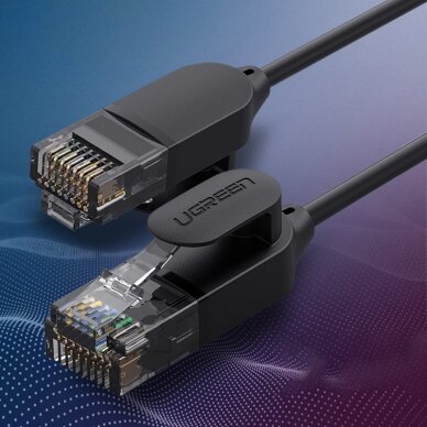 Ugreen Ethernet patchcord kabelis RJ45 Cat 6A UTP 1000Mbps 5 m juodas (70654) (ctz220) 2