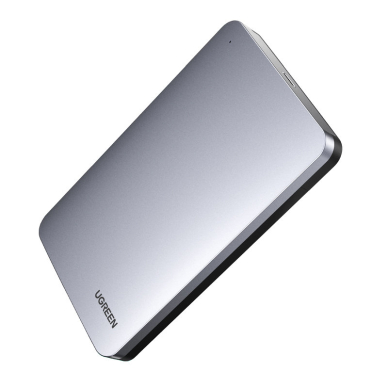 Išorinis Kietojo Disko Ugreen 2,5" Korpusas SATA 3.0 6Gbps Pilkas + USB - USB Type C Kabelis 0,5m (CM300) 1