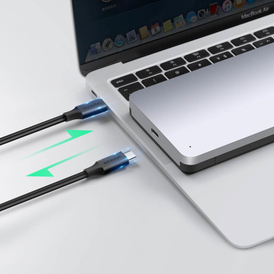 Išorinis Kietojo Disko Ugreen 2,5" Korpusas SATA 3.0 6Gbps Pilkas + USB - USB Type C Kabelis 0,5m (CM300) 5